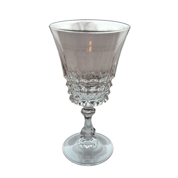 VTG W.M. Dalton 24% French Lead Crystal Goblets Set Of 2 Finely Blown Unit No 1 - Picture 4 of 5